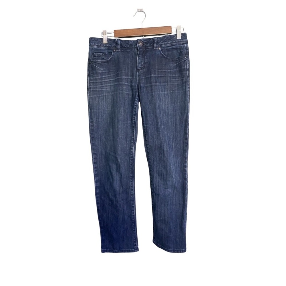 LC Lauren Conrad Jeans Women's 4 Medium Wash Low Rise Straight Leg Stretch Denim